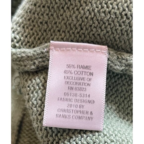 CJ Banks Women's Christmas Sweater Green Zip Front Snowmen Size 2X - Picture 12 of 14